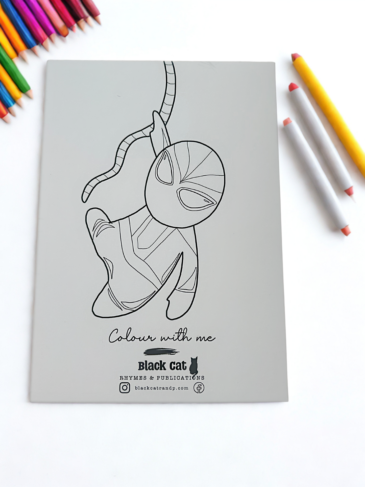 Colour-In Greetings Card My Hero
