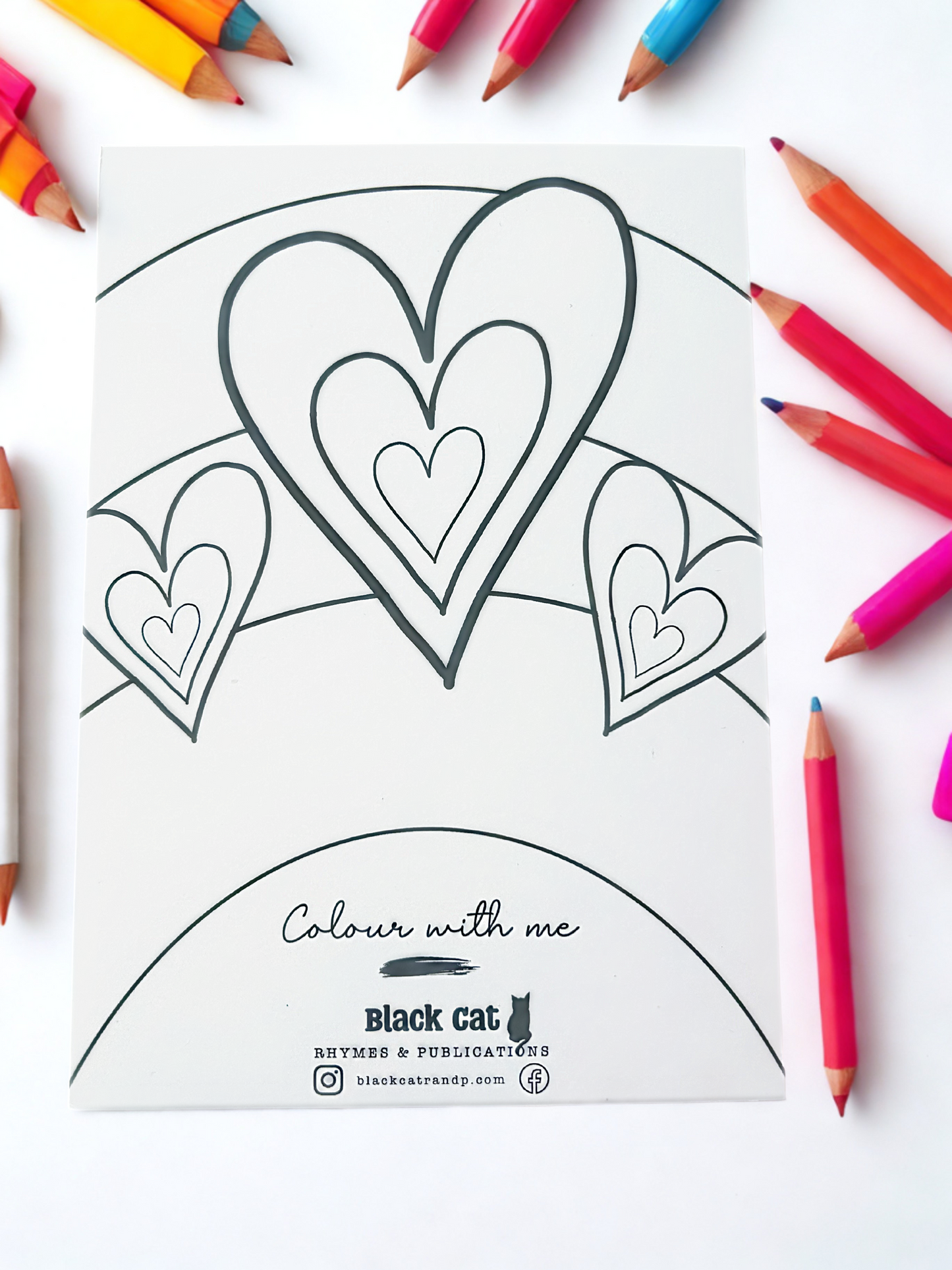 Colour-In Greetings Card Happy Birthday Unicorn