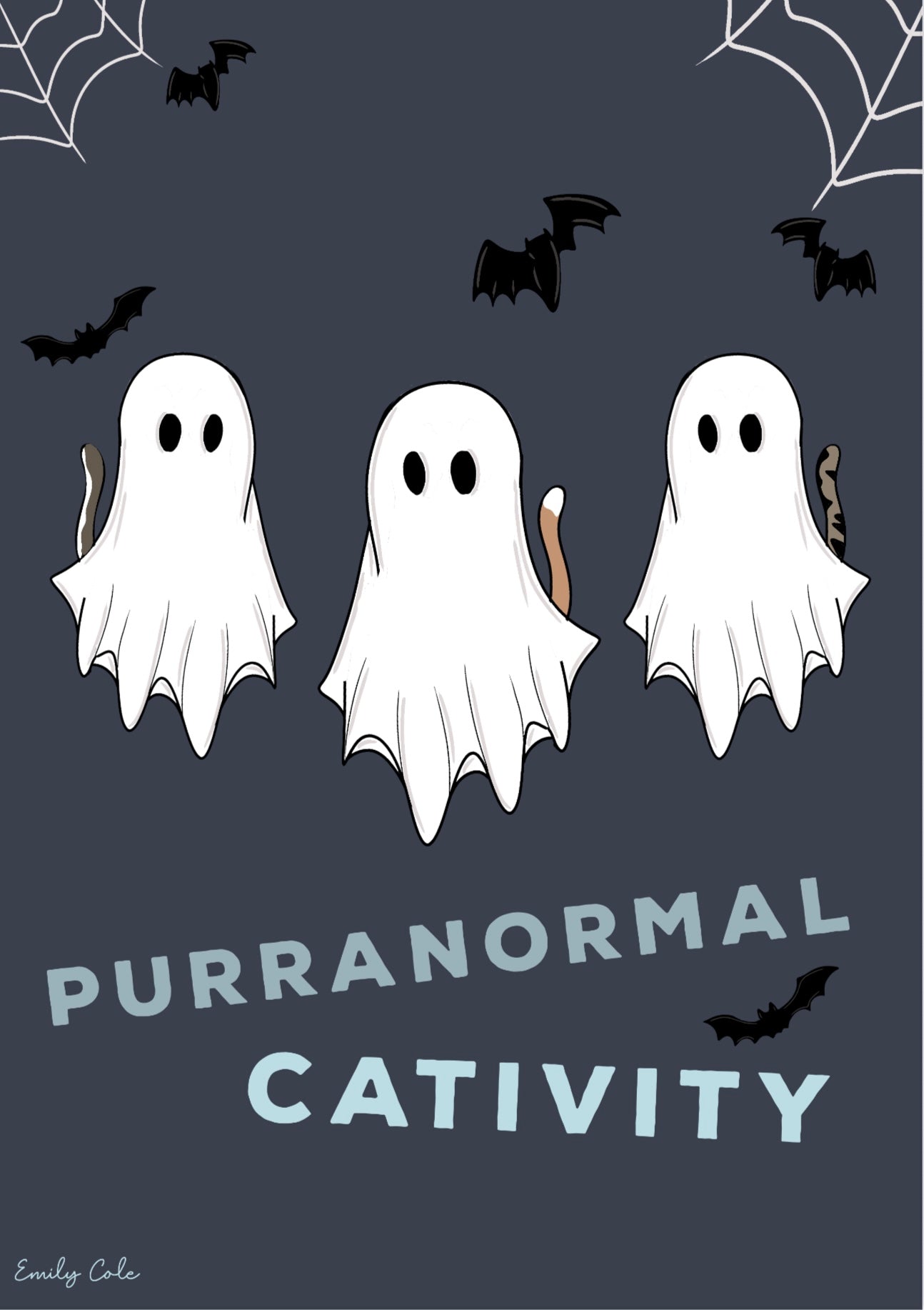 Halloween Cat Primts Selection of 6 Digital Poster Prints
