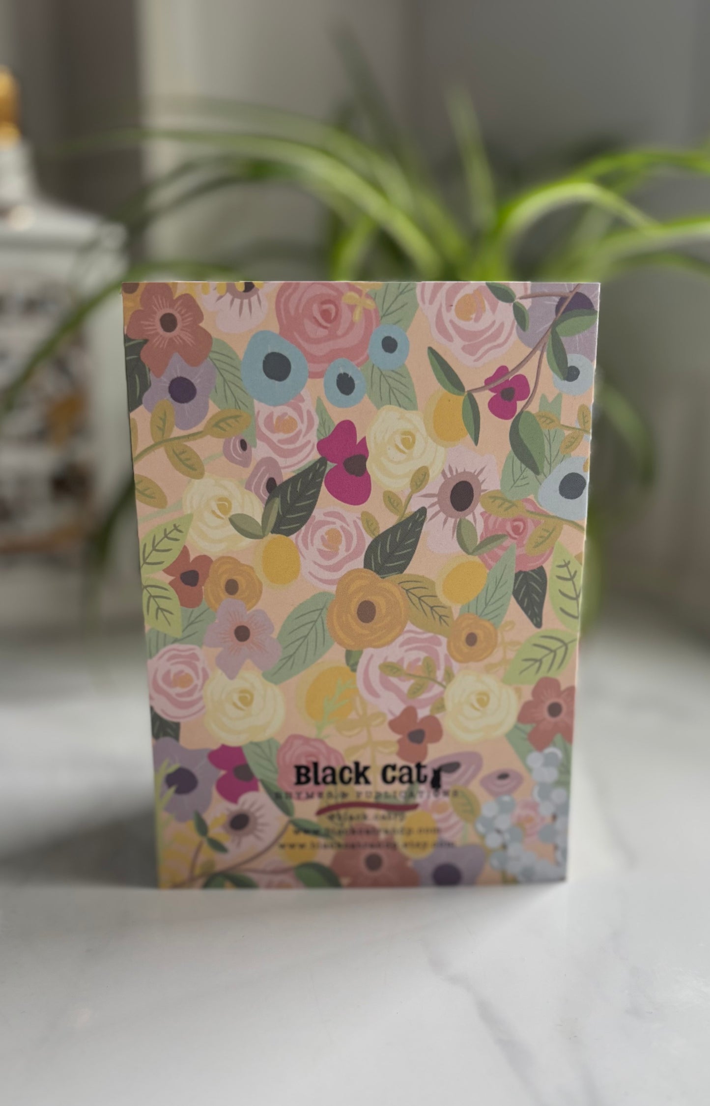 A6 Vibrant Floral Just For You Blank Greetings Card