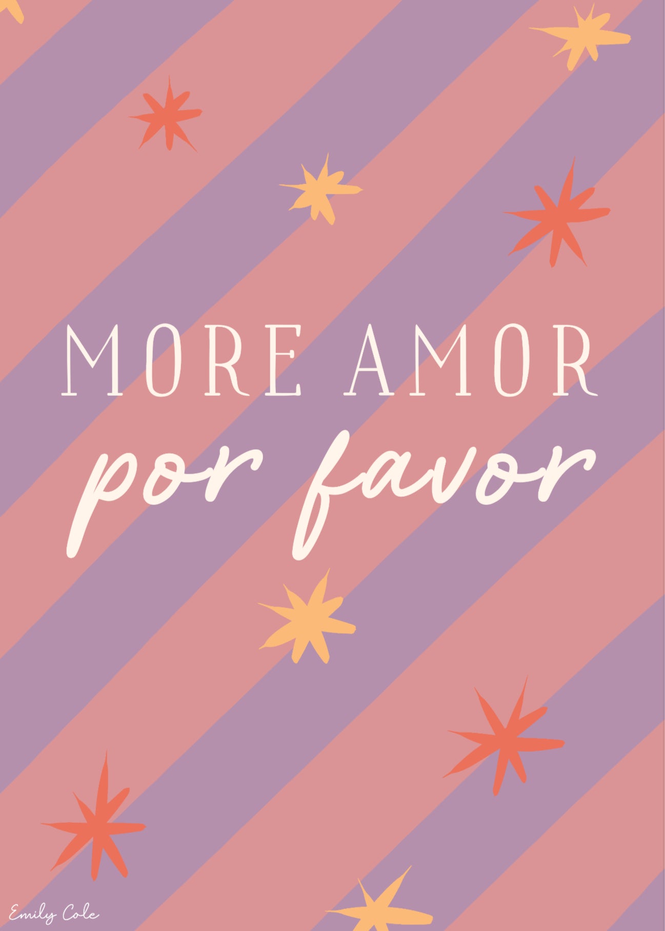 More Amor Por Favor, Retro Spanish Bedroom Wall Art, Digital Download