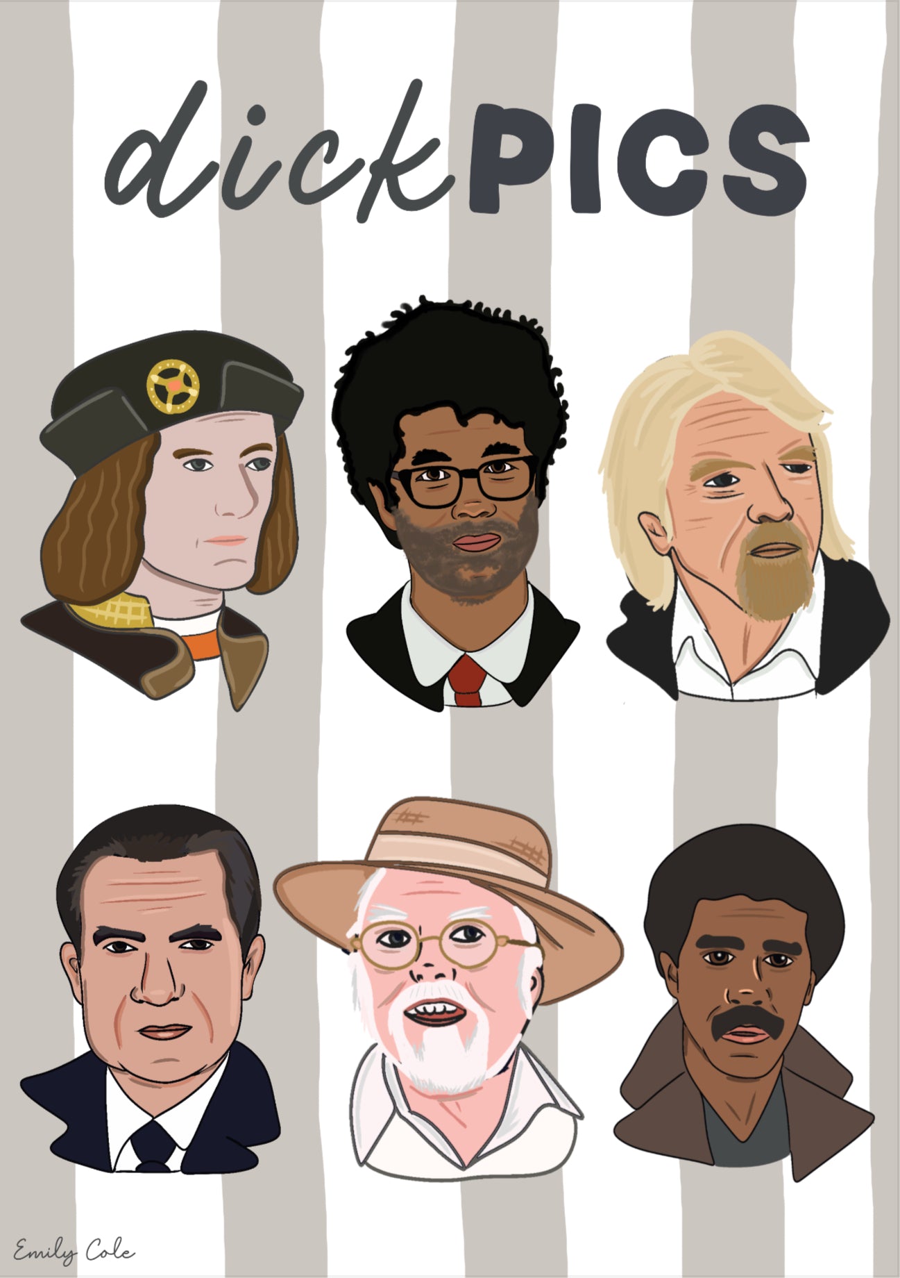 Dick Pics Famous Richard’s Funny Historical Wall Art