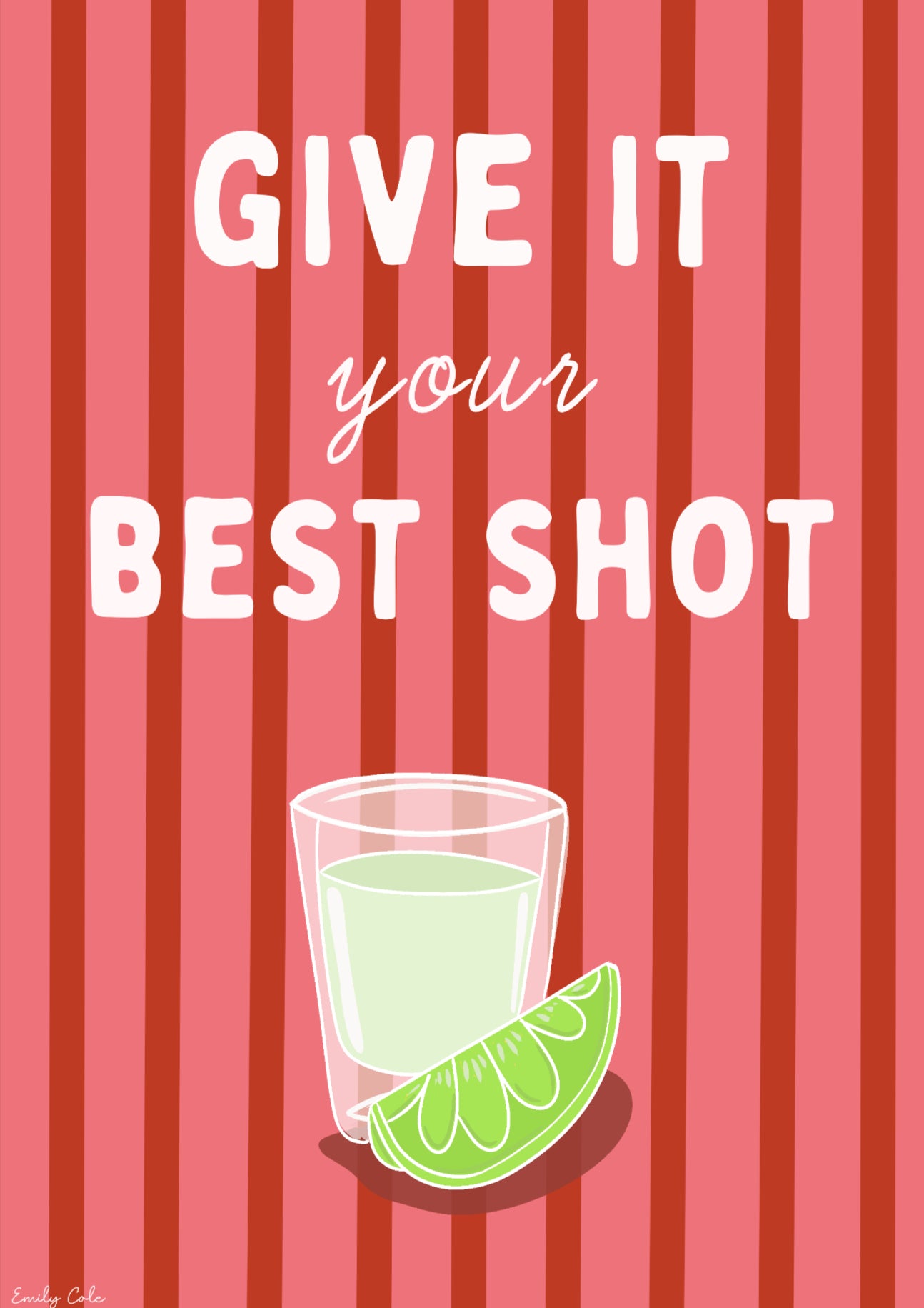 Set of 5 A4 Retro Cocktail Themed Poster Prints