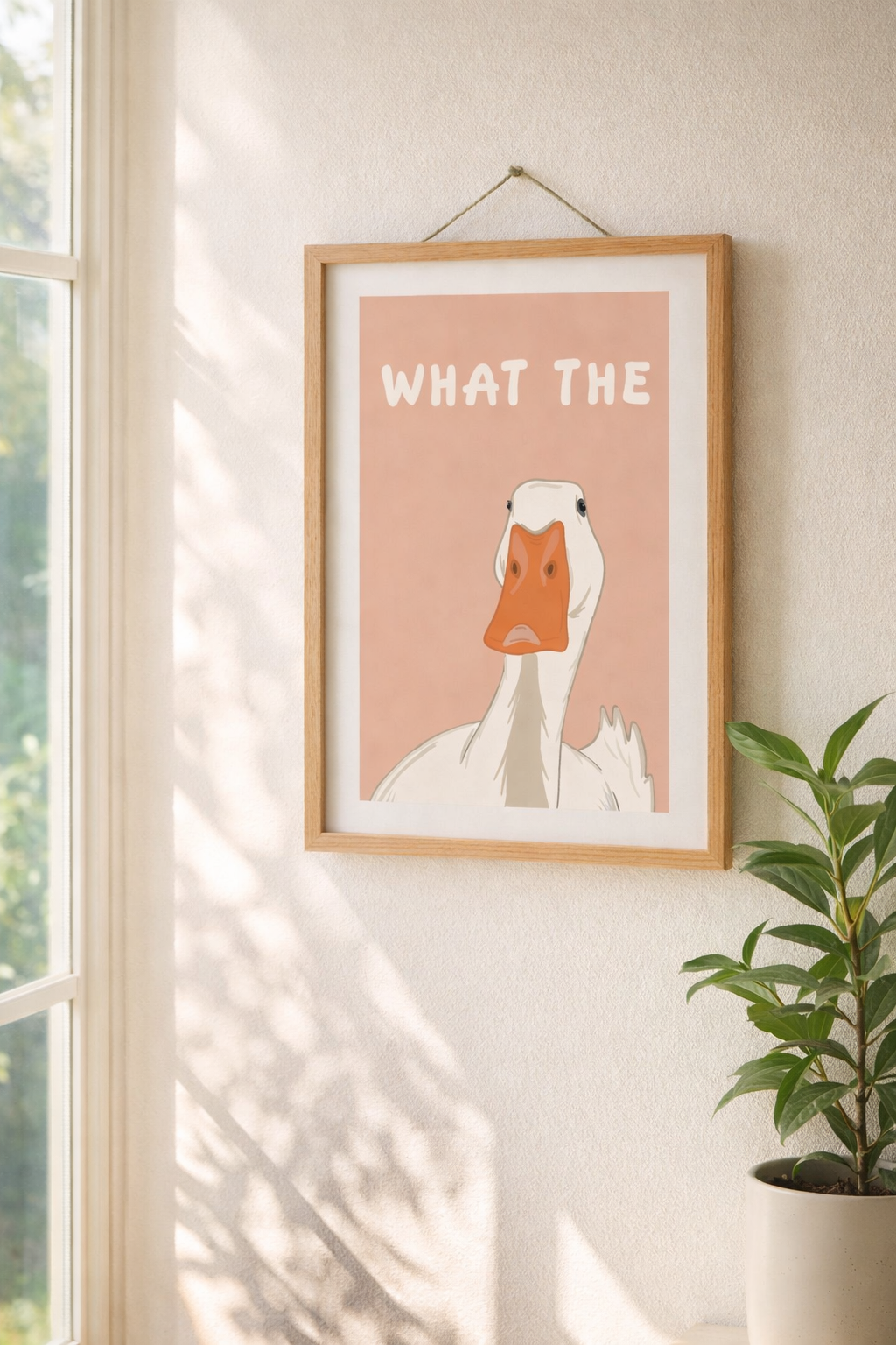 What The Duck Funny Duck Poster Print